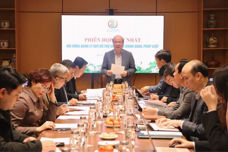 Phiên họp thứ nhất Hội đồng quản lý Quỹ hỗ trợ xây dựng chính sách, pháp luật